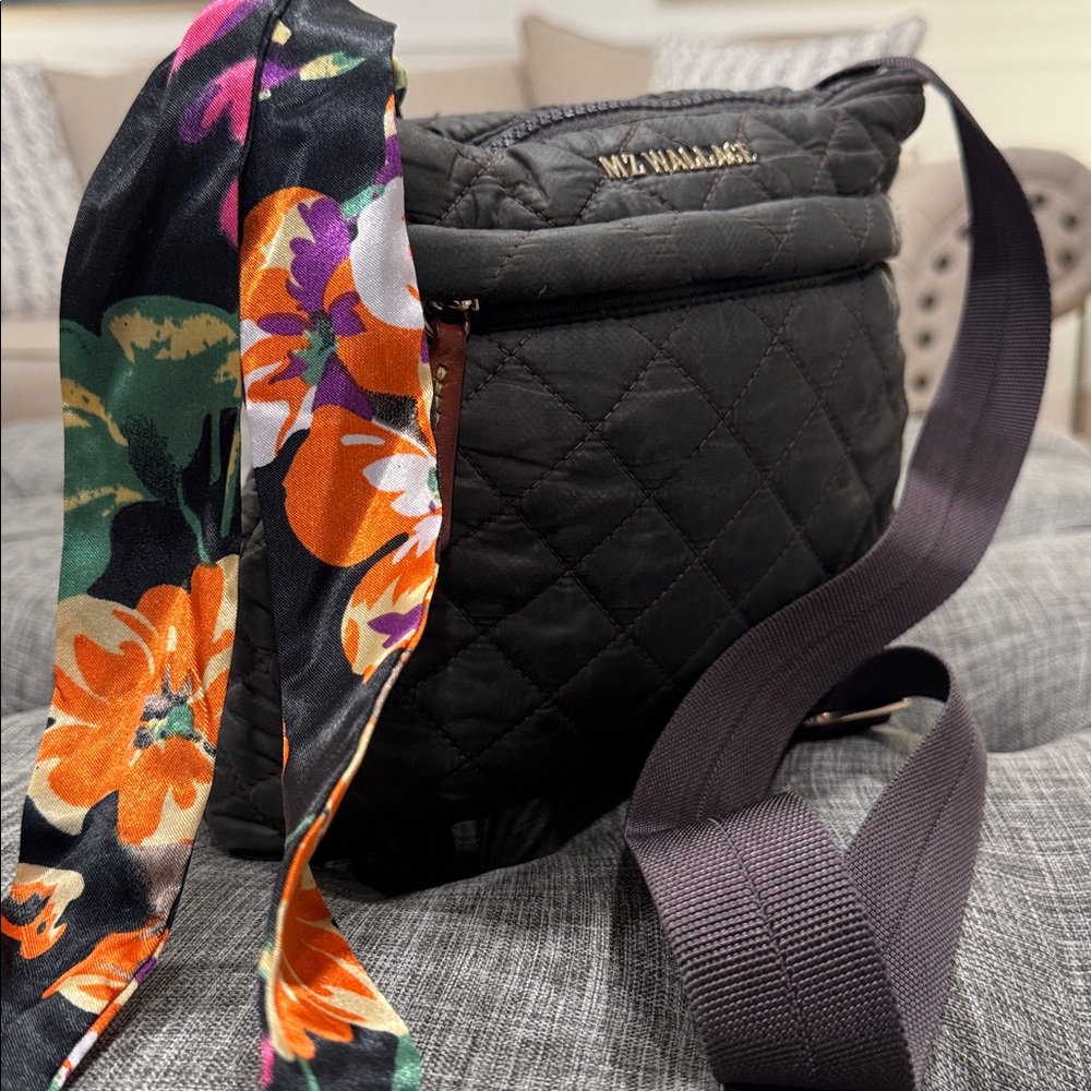 MZ Wallace Bag Metro Gray Quilted Crossbody - Picture 3 of 17